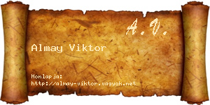 Almay Viktor névjegykártya